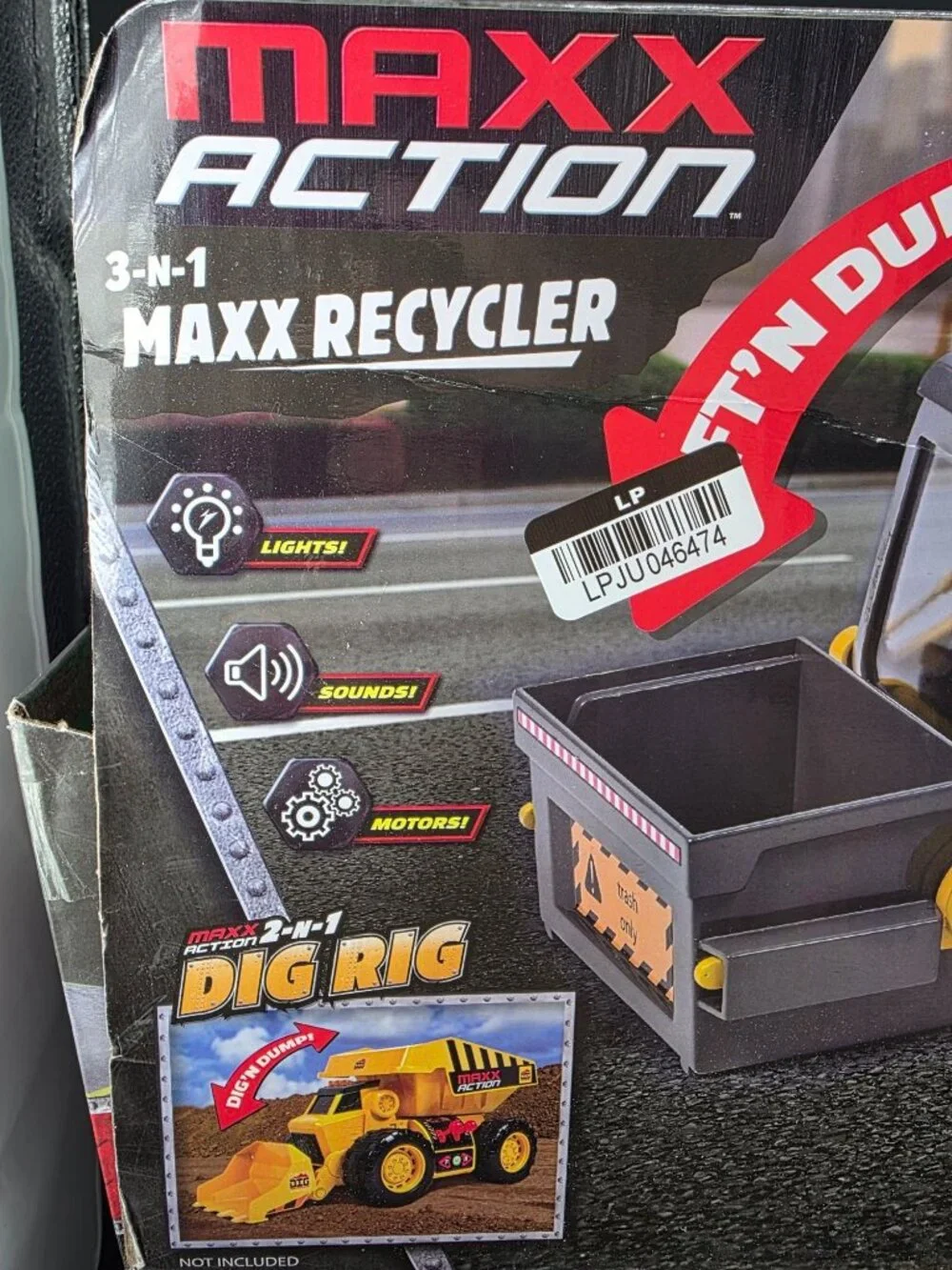 Maxx Action packaging has